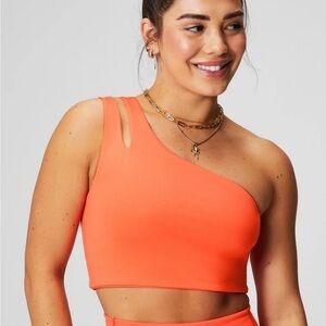Fabletics Orange Sports Bra & Legging Set
